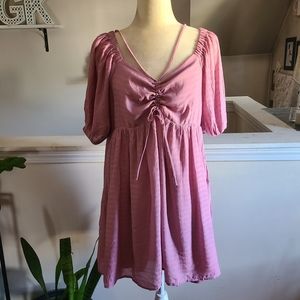 NWT Altar'd State Arula Pink Babydoll Dress Size X